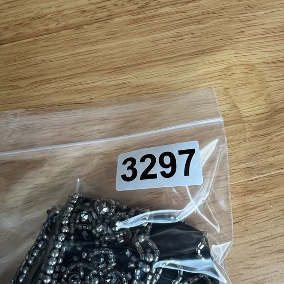 Papell Boutique Top Womens XL Silk Beaded Floral Glam‎ Occasion Event Bling - Picture 5 of 6